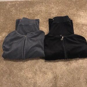 2sets Velour Joggers & Hoodie